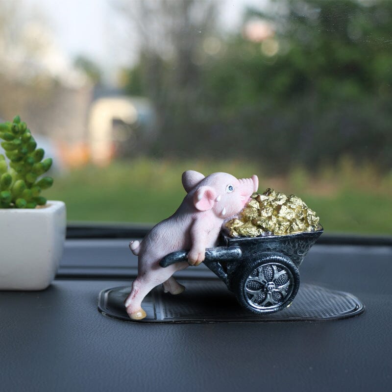 Niedliche Schweinefigur als Dekoration