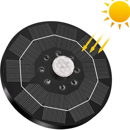 Solar Powered Fountain Pump with LED Light Show