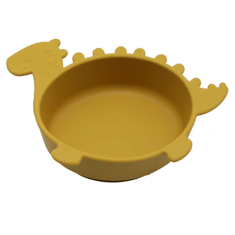Weiche Silikon-Kinderschüssel – Babyschale in Dinosaurierform