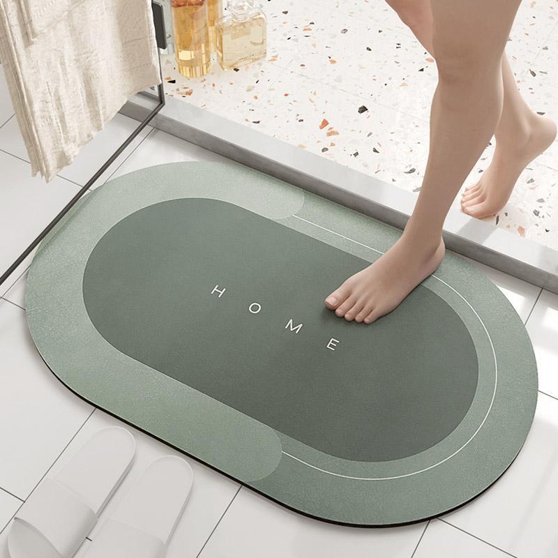 Soft Non Slip Oval Bathroom Mat