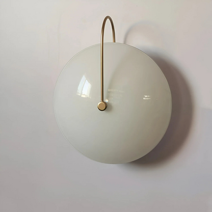 Runde moderne Glaswandleuchte