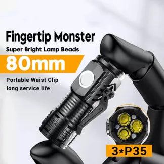 Compact Waterproof LED Torch with 5 Settings