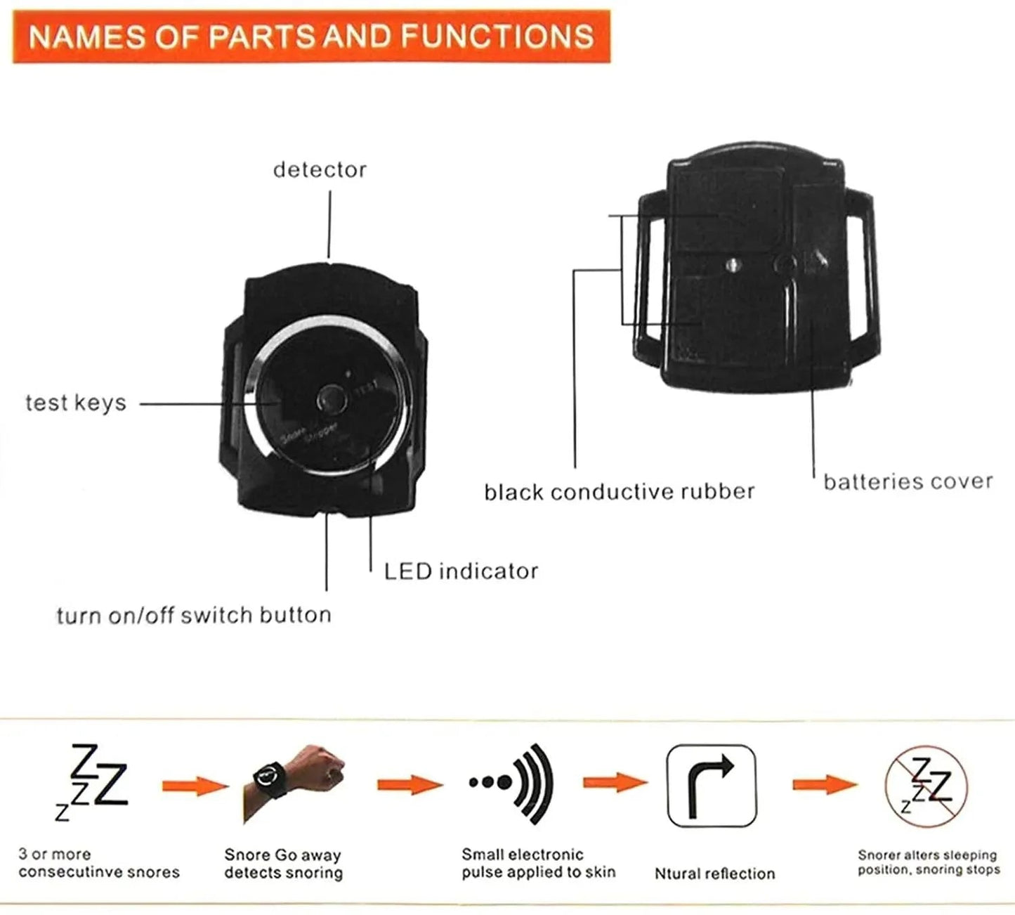 Anti Snore Sleep Tracker Watch