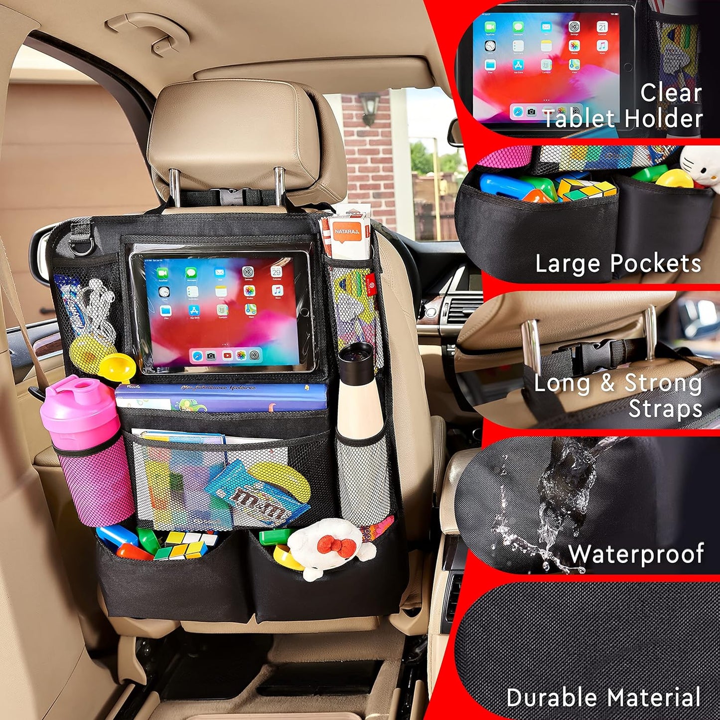 2-Pack Premium Auto Storage Organizers