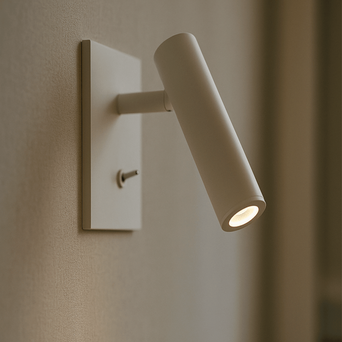 Slim LED Wall Light with Switch for Home and Bathroom - Halri