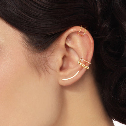Elegante silberne Ohrhänger