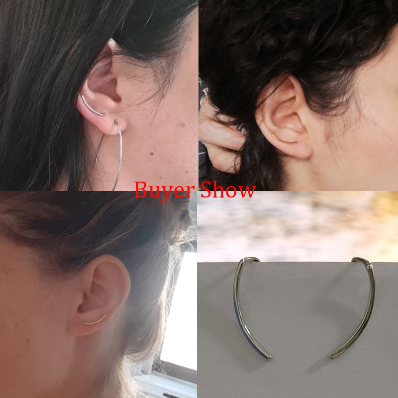 Elegante silberne Ohrhänger