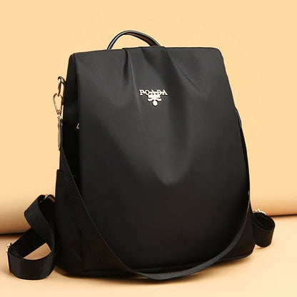 Anti-Theft Women Backpack Fashion, Oxford Cloth Bag, Geometric Pattern, Waterproof Travel Bag