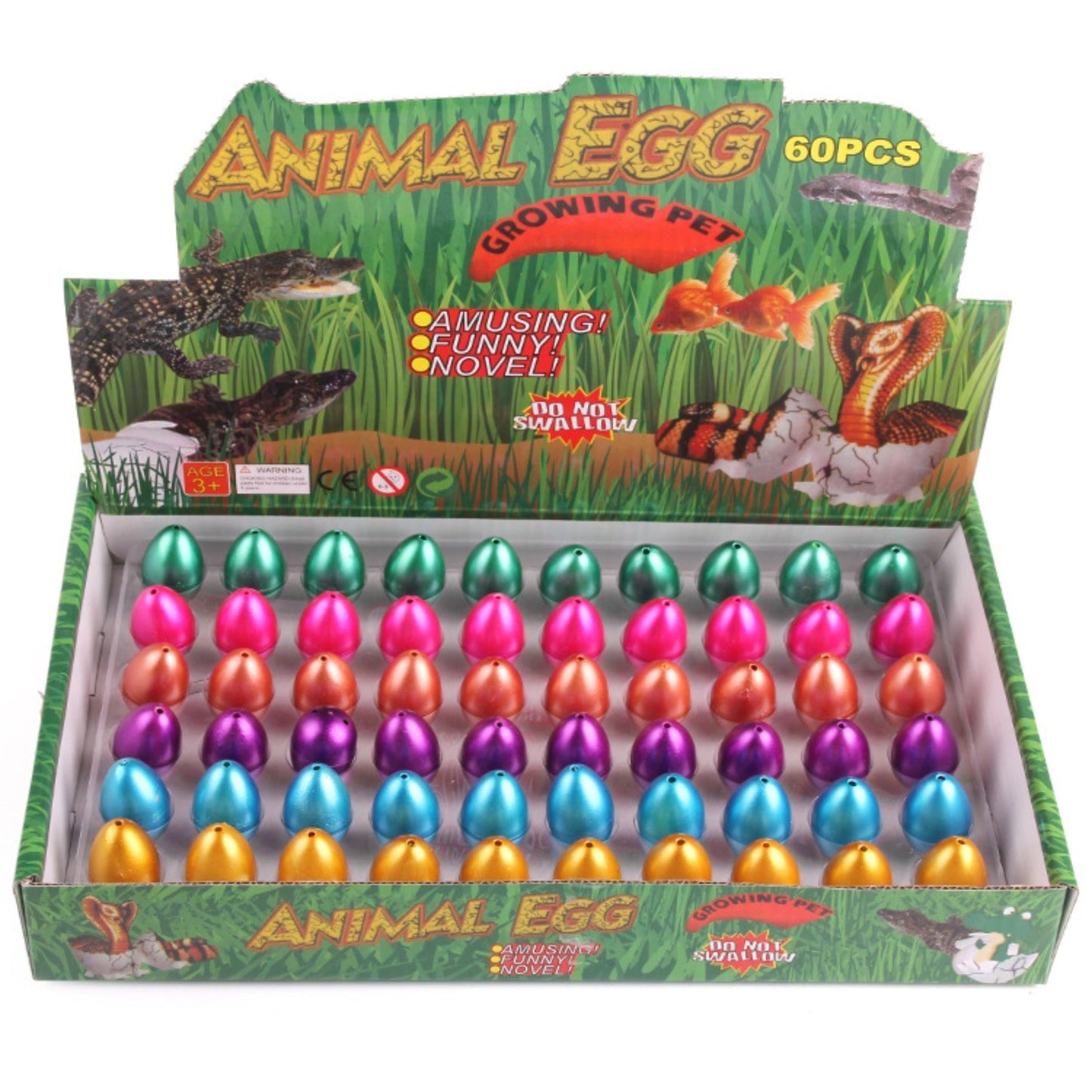 Buntes Dino-Eier-Wachstumsspielzeug-Set 
