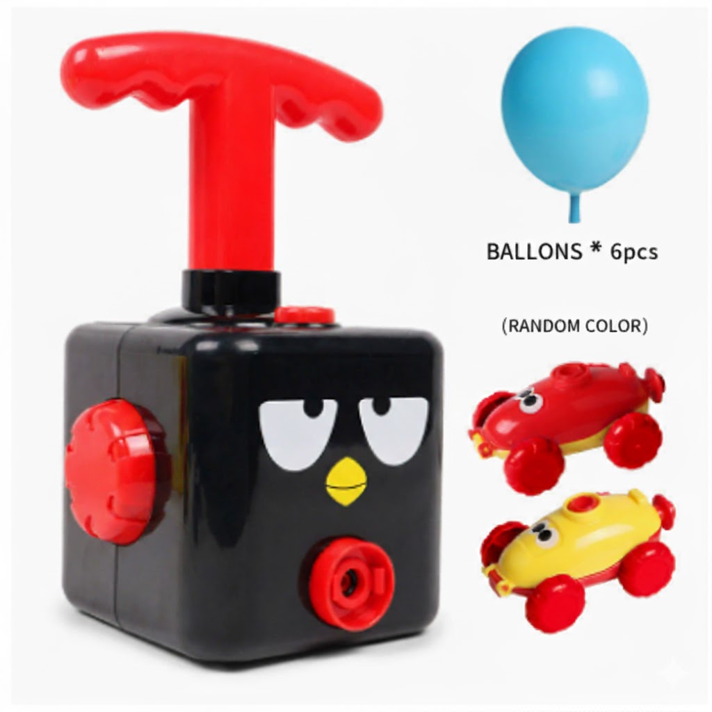 Lustiges, mit Ballons betriebenes Rennspielzeugauto