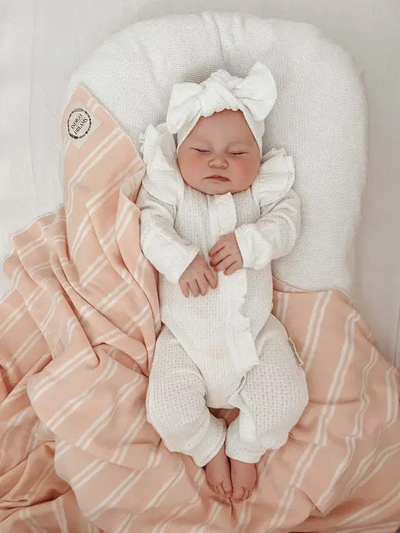 Baby Clothes New Born Baby Clothing Solid Color Flying Sleeve Ruffled Zipper Romper