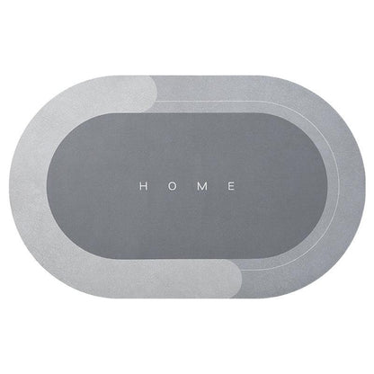 Soft Non Slip Oval Bathroom Mat