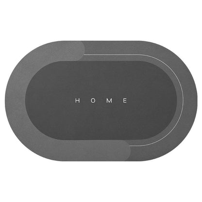 Soft Non Slip Oval Bathroom Mat