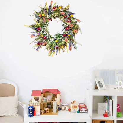 Beautiful Fake Flower Wreath for Front Door Decoration