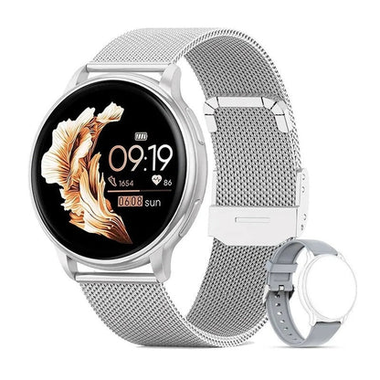 Waterproof Smartwatch with Bluetooth and Fitness Tracking