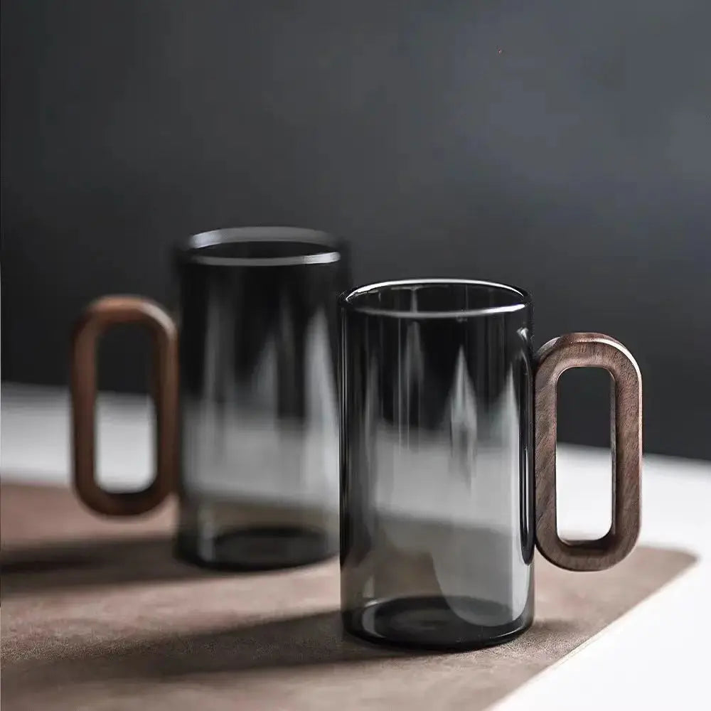 Clear Glass Teapot with Wood Handle - Halri