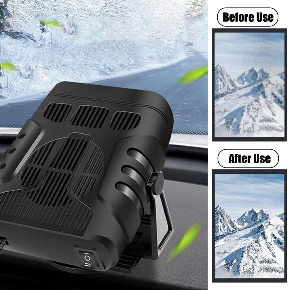 Compact Car Heater Defroster for Winter Warmth