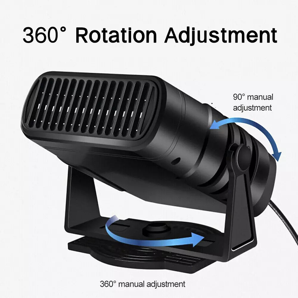 Compact Car Heater Defroster for Winter Warmth