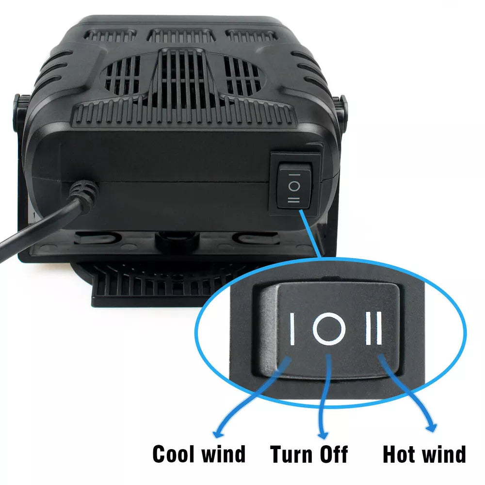Compact Car Heater Defroster for Winter Warmth