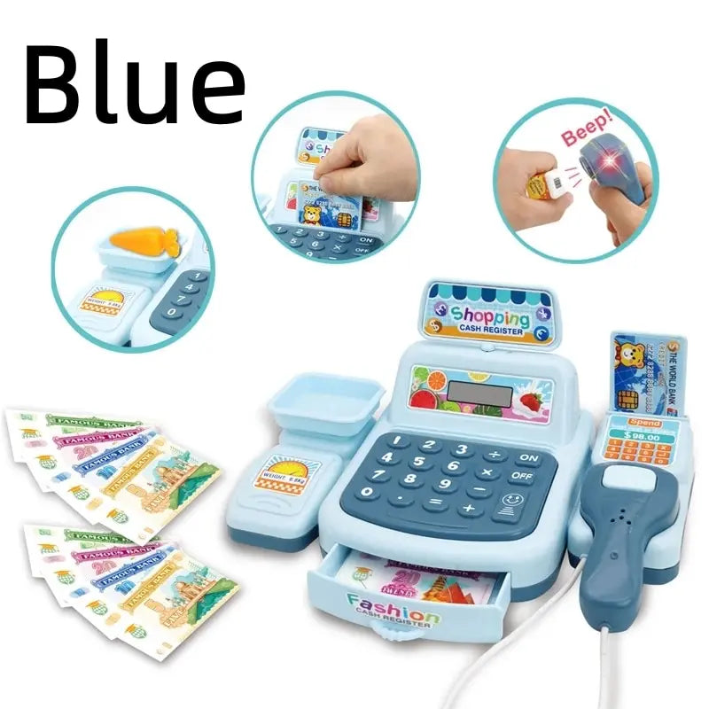 Cash Register Toy with Lights & Sounds, Electronic Gameplay, Safe for Ages 3+
