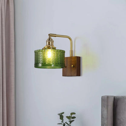 Radiant Woodland Elegance Wall Light