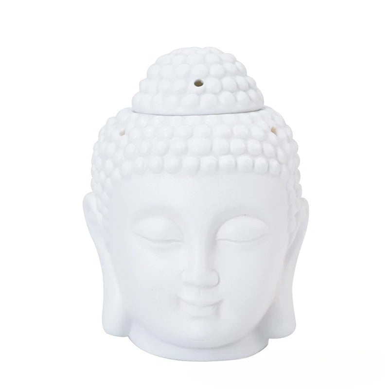 Ceramic Buddha Head Aromatherapy Candle Burner