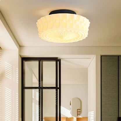 Classic Antique Glass Dome Lamp