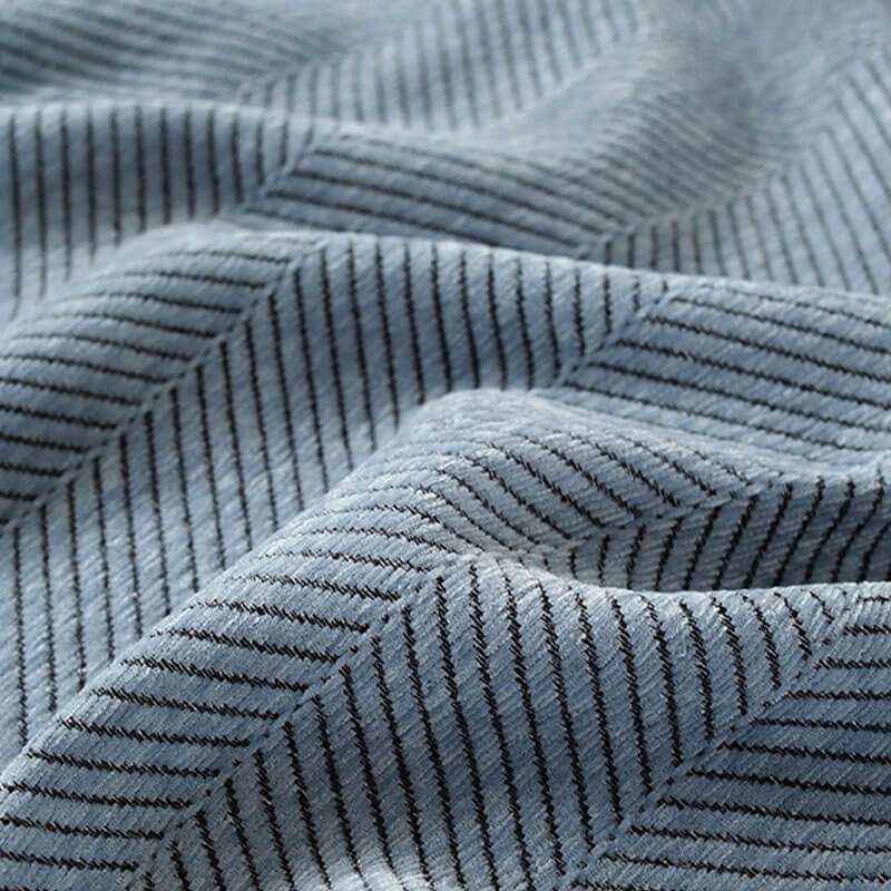 Plush Herringbone Throw Blanket with Fringe