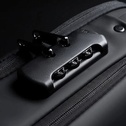 Chest Shoulder Crossbody Sling Bag for Men with USB Charging and Anti Theft Design