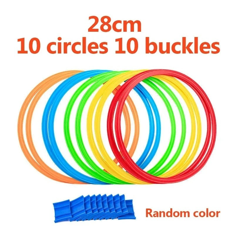 Colorful Jump Rings for Outdoor Games and Physical Activity Play