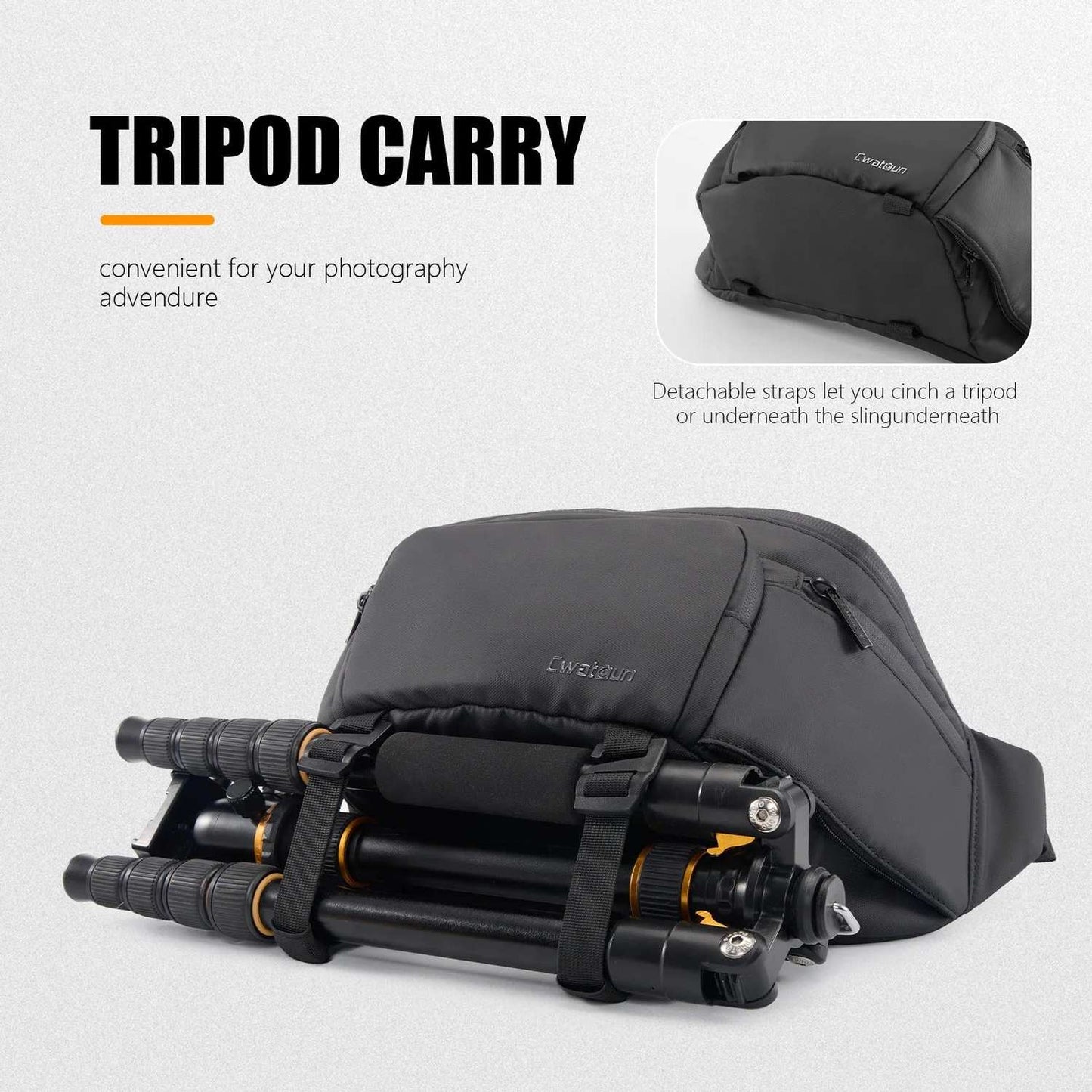 Compact Waterproof Camera Bag for Outdoor Use Crossbody, Sling, and Waist Bag