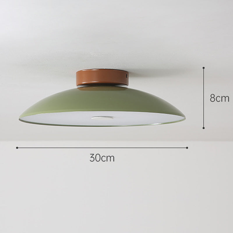 Modern Brushed Metal LED Ceiling Fixture Light
