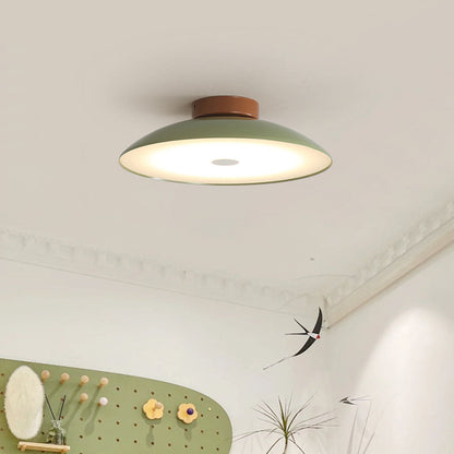 Modern Brushed Metal LED Ceiling Fixture Light - Halri