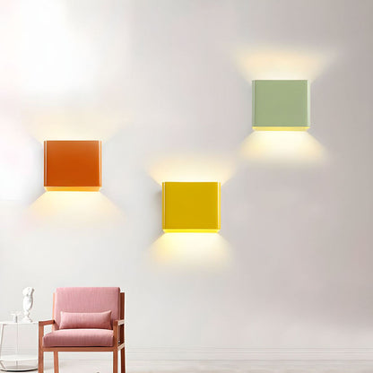 Schlanke LED-Wandleuchte, modernes weißes Finish