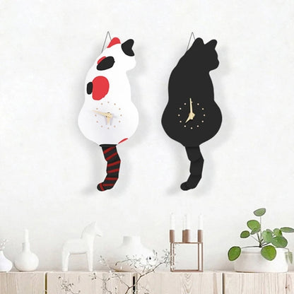 Adorable Kitty Pendulum Clock for Home Decoration - Halri