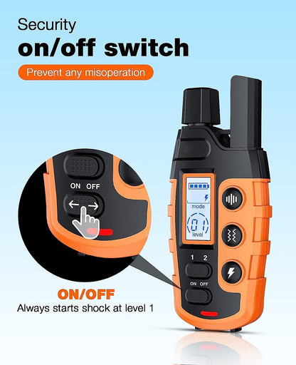Long Range Rechargeable Waterproof Dog Training Collar
