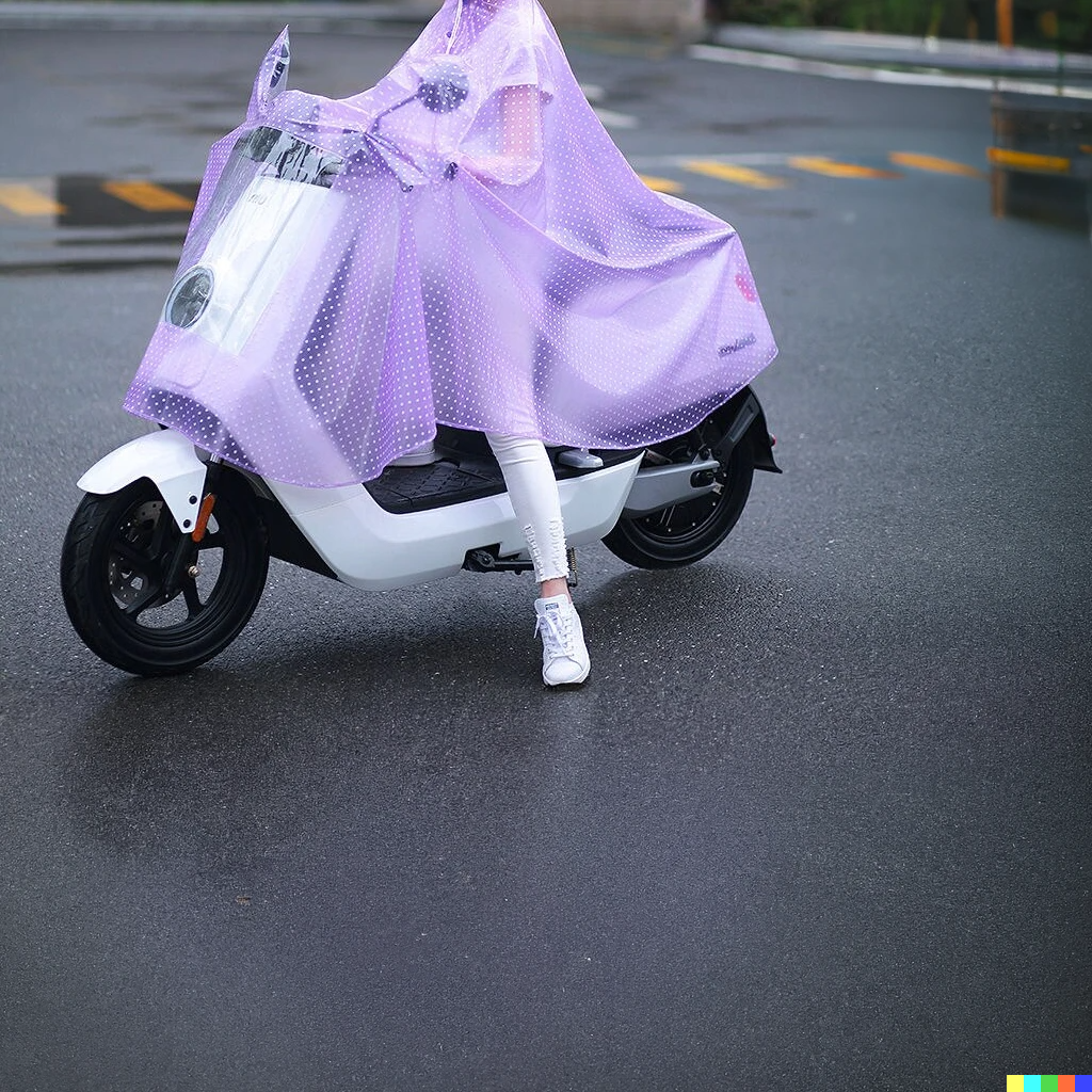 Wasserdichte lange Motorrad-Regenjacke