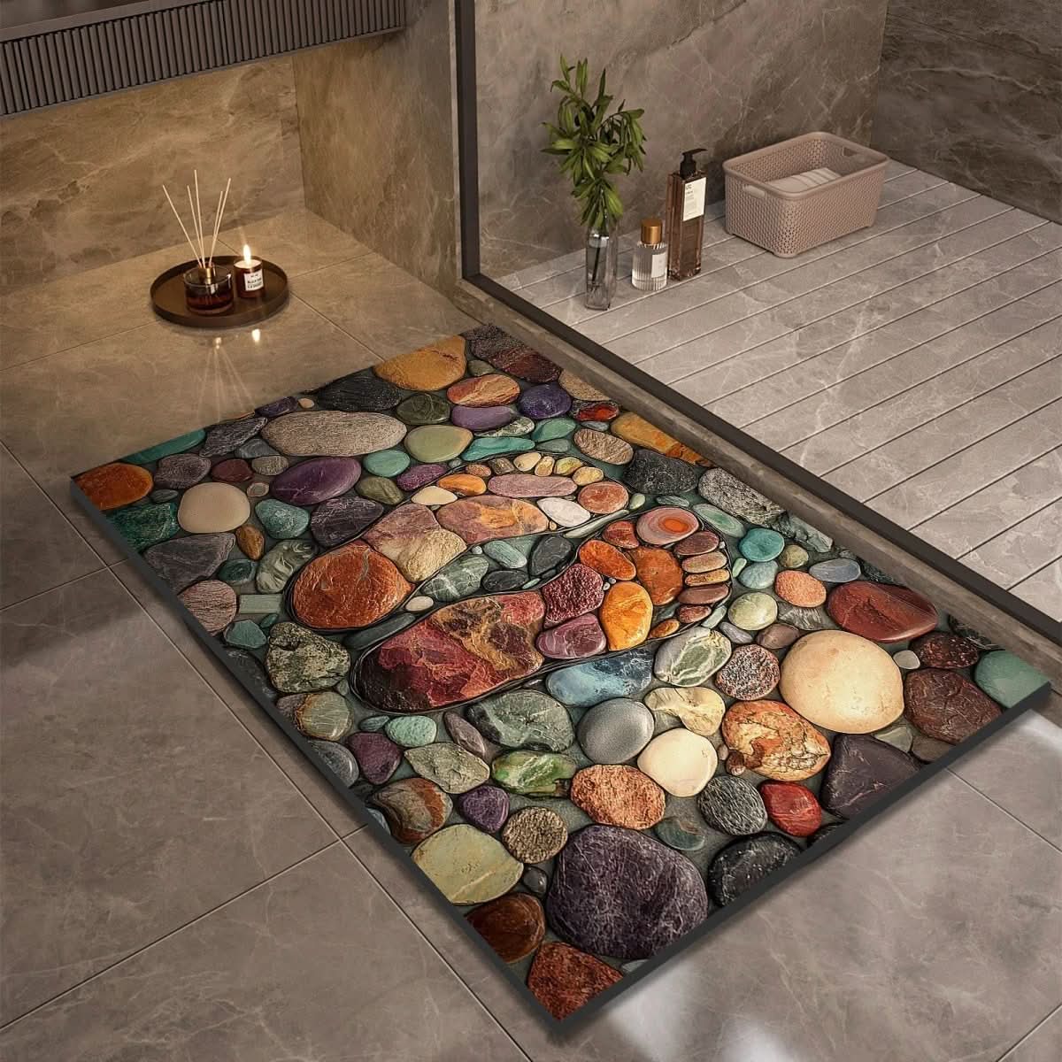 Diatomaceous Earth Non-Slip Bath Mat – Quick-Drying, Absorbent, Multi-Size Options for Bathroom and Kitchen Use 10