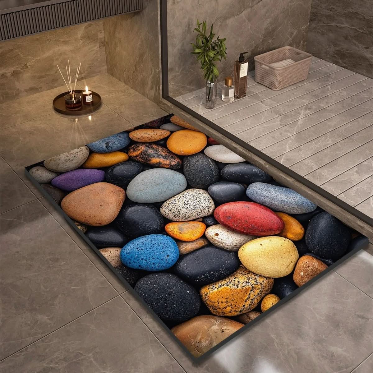 Diatomaceous Earth Non-Slip Bath Mat – Quick-Drying, Absorbent, Multi-Size Options for Bathroom and Kitchen Use 15
