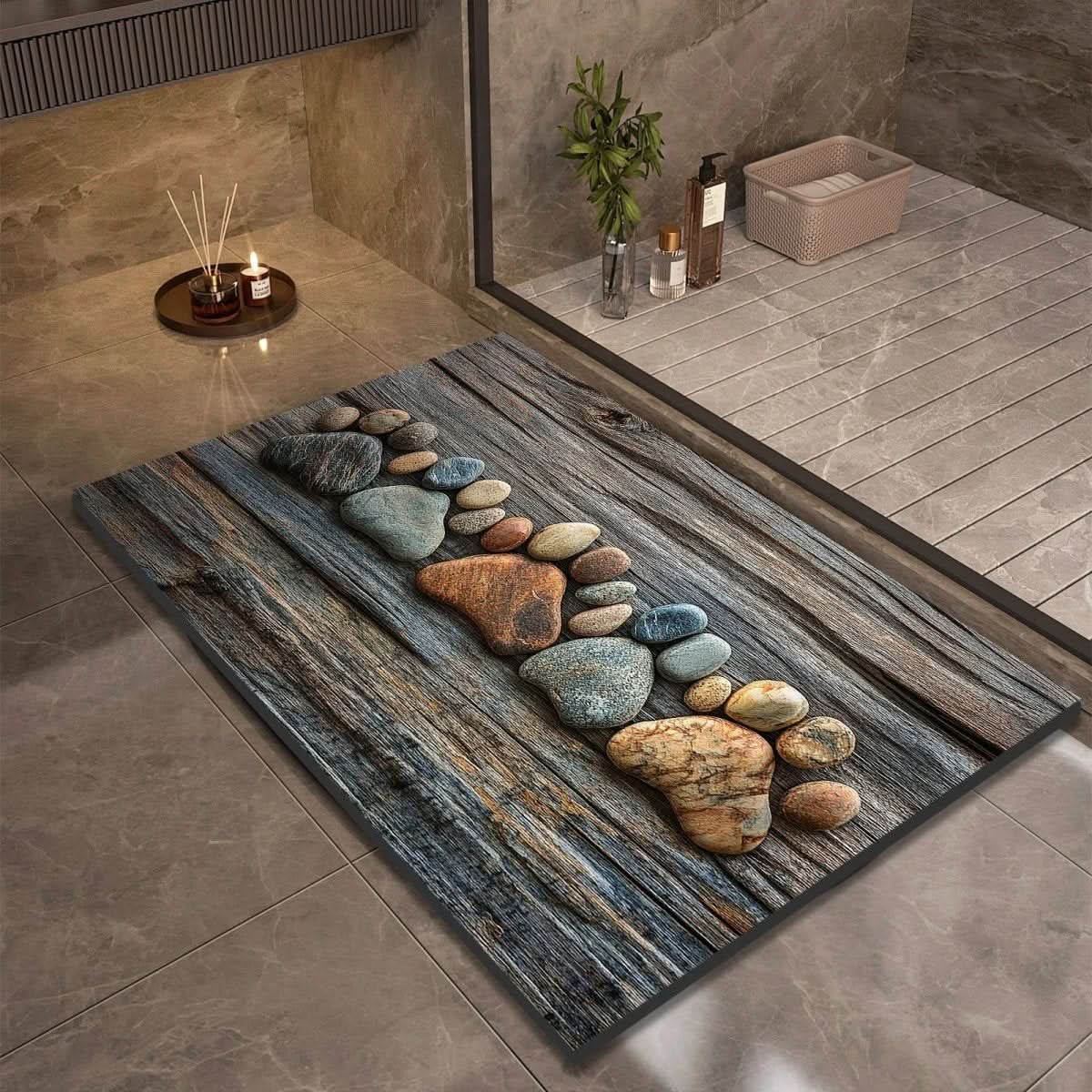 Diatomaceous Earth Non-Slip Bath Mat – Quick-Drying, Absorbent, Multi-Size Options for Bathroom and Kitchen Use 17
