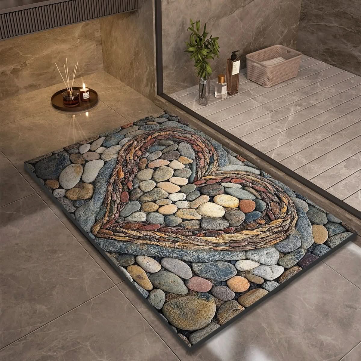 Diatomaceous Earth Non-Slip Bath Mat – Quick-Drying, Absorbent, Multi-Size Options for Bathroom and Kitchen Use 20