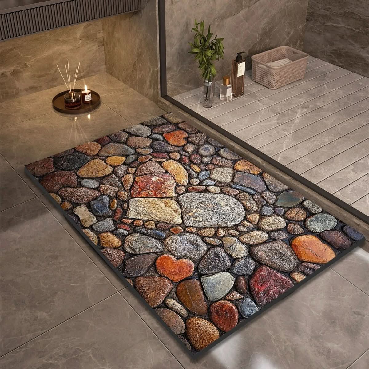 Diatomaceous Earth Non-Slip Bath Mat – Quick-Drying, Absorbent, Multi-Size Options for Bathroom and Kitchen Use 9