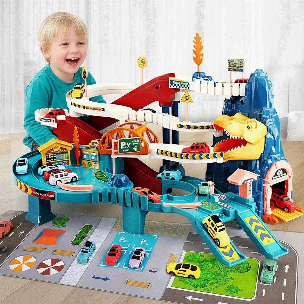 Fun Kids Racing Car Track Playset - Halri