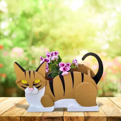 Niedliches Katzen-Pflanztopf-Set
