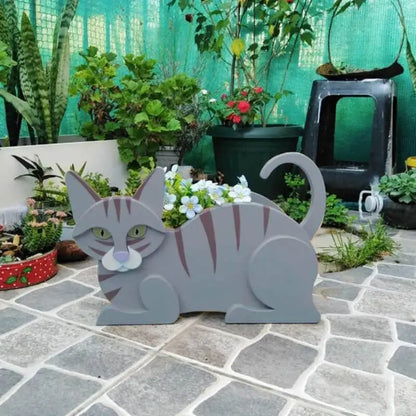 Niedliches Katzen-Pflanztopf-Set