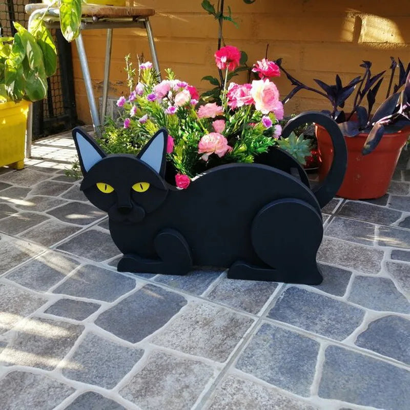 Niedliches Katzen-Pflanztopf-Set