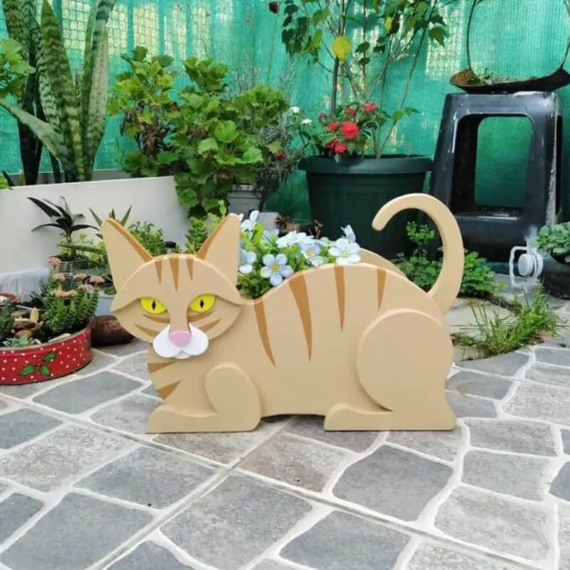 Niedliches Katzen-Pflanztopf-Set