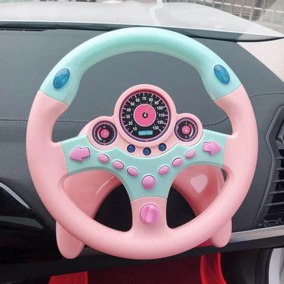 Fun Learning Car Steering Wheel Toy with Lights Sounds - Halri