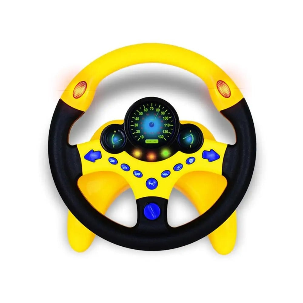 Fun Learning Car Steering Wheel Toy with Lights Sounds
