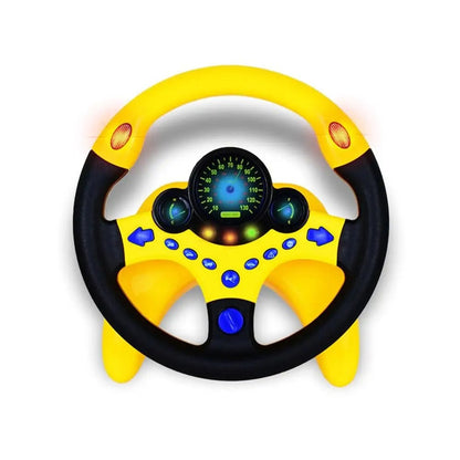 Fun Learning Car Steering Wheel Toy with Lights Sounds